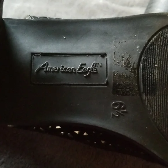 Black Cutout Women's Heeled Sandals - Picture 2 of 3